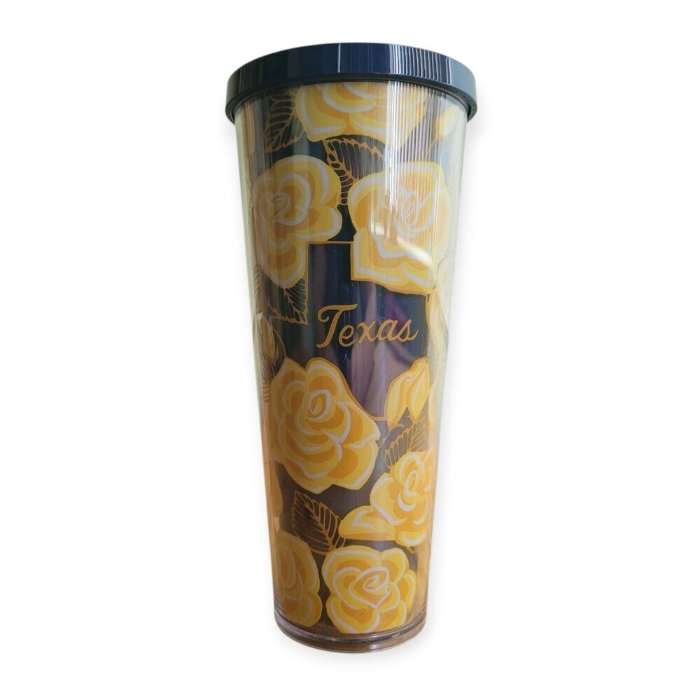 Starbucks Texas Yellow Rose Tumbler 24oz Venti Limited Local Series 2019 NWT Cup